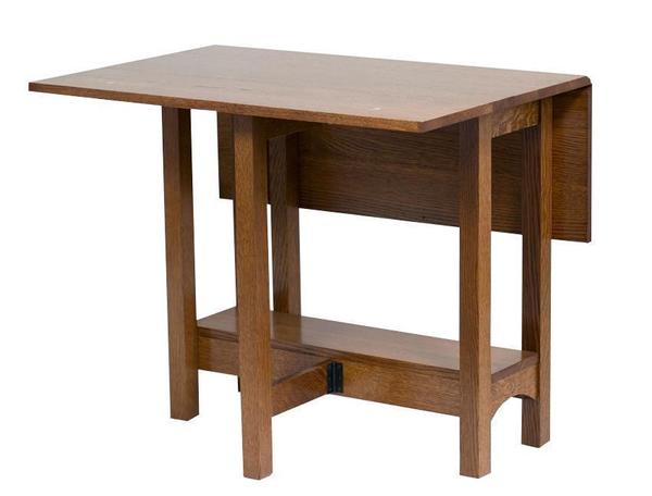 Amish Drop Leaf Table in Quarter Sawn White Oak - Buy As Pictured