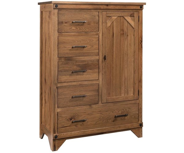 Amish Cambridge 5-Drawer  & 1-Door Gentlemen's Chest