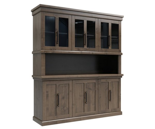 Amish Wheeler Server with Optional Hutch Top