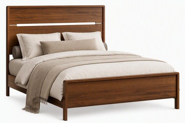 Cabot Contemporary Platform Bed – Open Slat Headboard