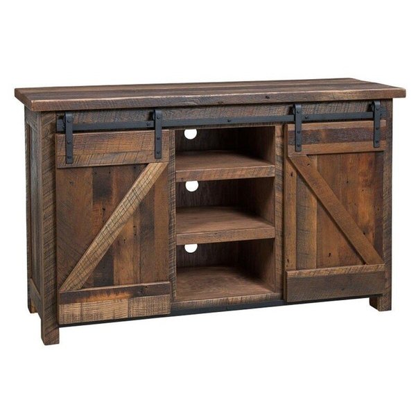 Amish Tega Barn Door TV Stand