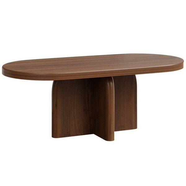 Amish Matthews Oval Pedestal Coffee Table