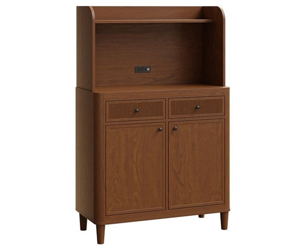 Amish Harlow Modern Coffee Bar Hutch
