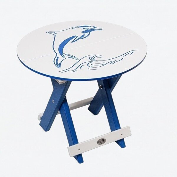 Poly Outdoor Bayside Round Folding Table