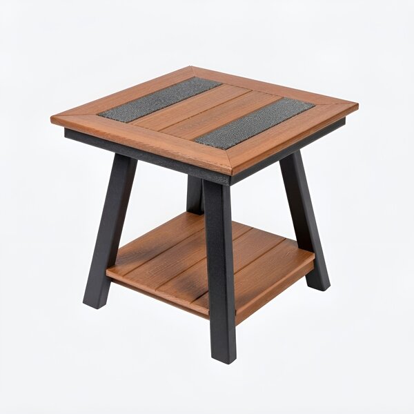 Poly Outdoor Seabreak Square End Table