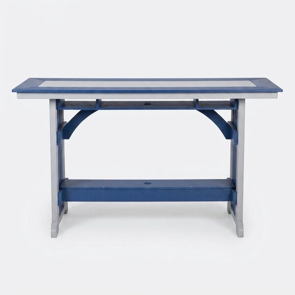 Poly Outdoor Seabreak Mission Rail Counter Table