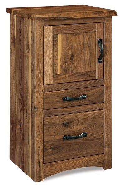 Amish Mervin Hardwood Live Edge C-PAP Nightstand