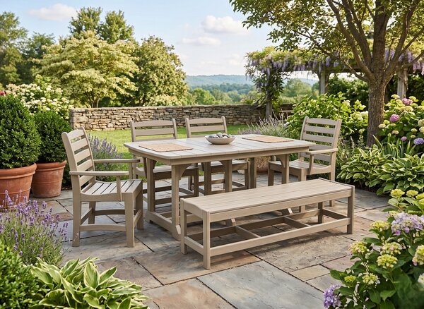 Outlet Poly 7-Piece Outdoor Dining Set In-Stock