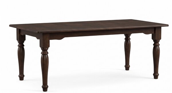 Outlet Oak Wood 72" Farmhouse Extension Dining Table In-Stock