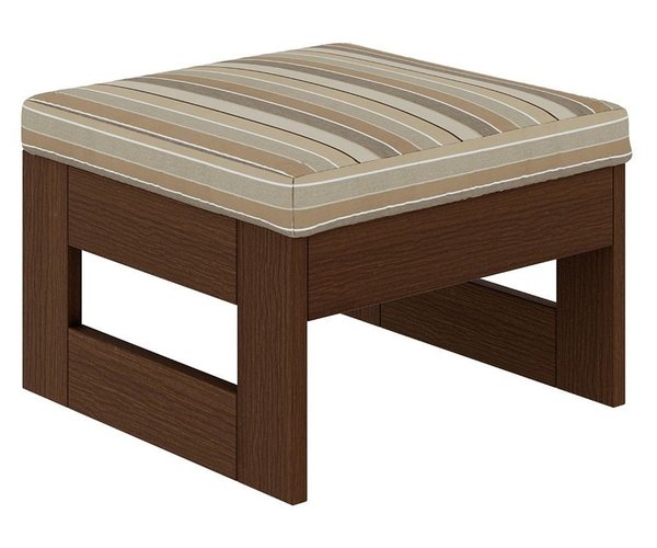 Forest Modern Poly Outdoor Upholstered Ottoman