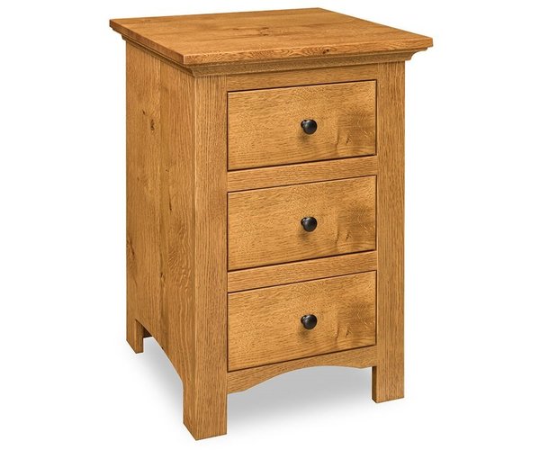 Amish Markleway Solid Wood 3-Drawer Nightstand