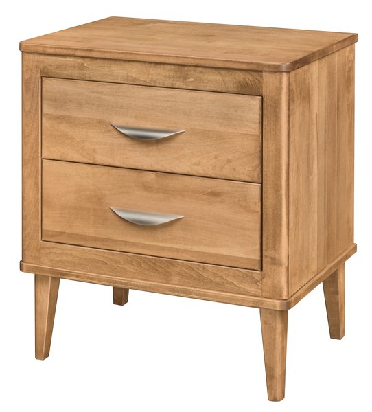Amish Linenwood 2-Drawer Nightstand