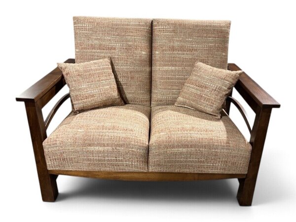 Outlet: Marion Maple Wood Frame Loveseat In-Stock