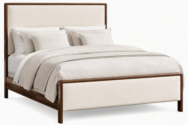 Cabot Modern Upholstered Bed with Rounded Edges