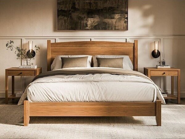 Handcrafted Timberlane Arched Panel 3-Piece Bedroom Furniture Set