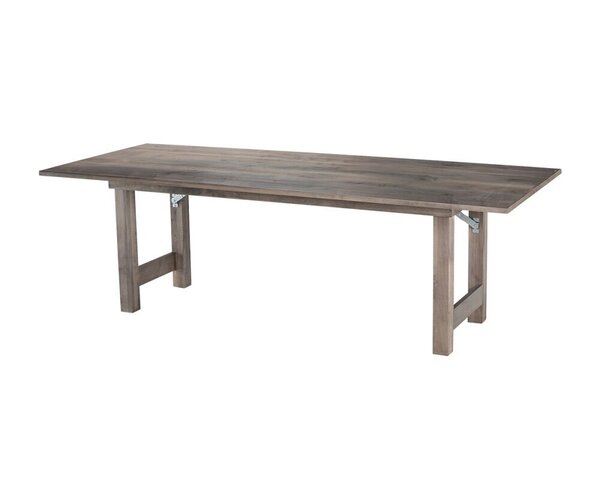 Handcrafted Foundry Wooden Folding Dining Table - Choose Size