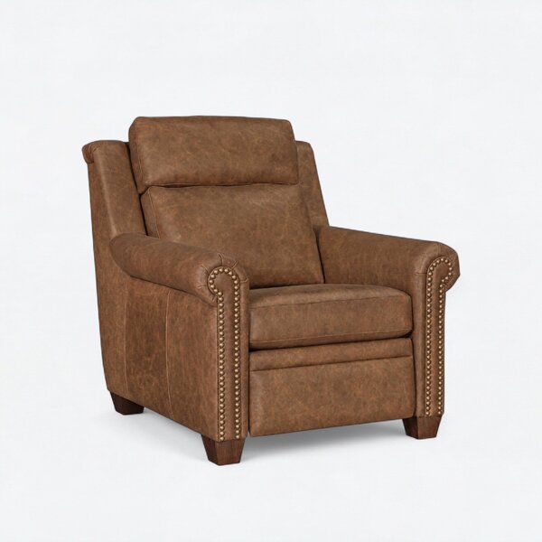 Urban Lounge Chair with Rolled Arms and Optional Nail Trim