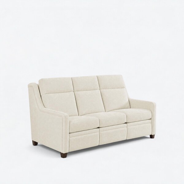 Urban Stationary Upholstered Sofa with Sleek Arms
