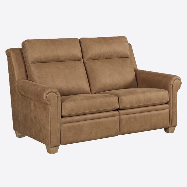 Urban Stationary Loveseat with Rolled Arm