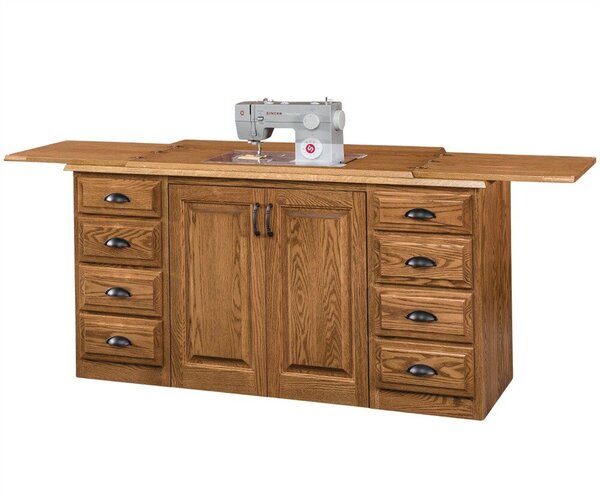 Heritage Storage Sewing Cabinet with Eight Drawers