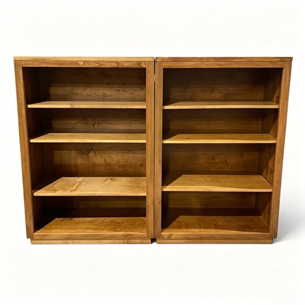 Outlet: Maple Wood Bookcase Set In-Stock