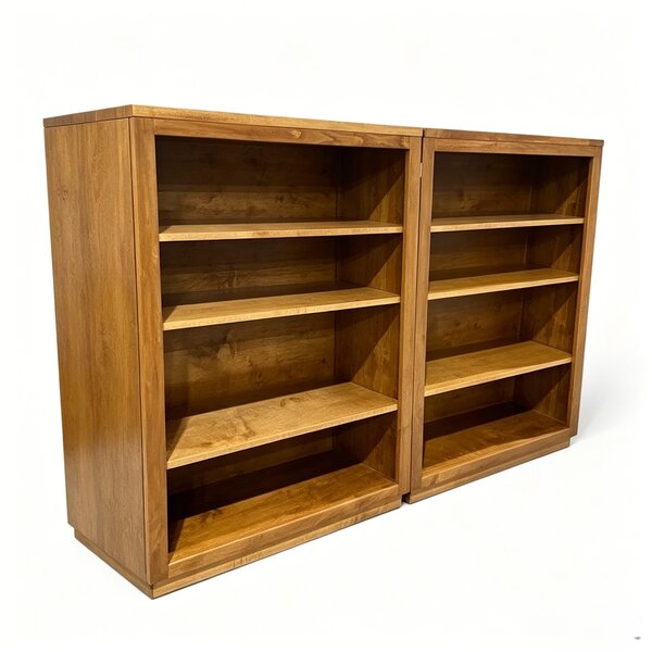 Outlet: Maple Wood Bookcase Set of 2 In-Stock