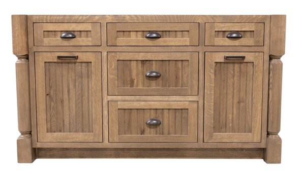 Outlet: Quarter Sawn White Oak Kitchen Island In-Stock