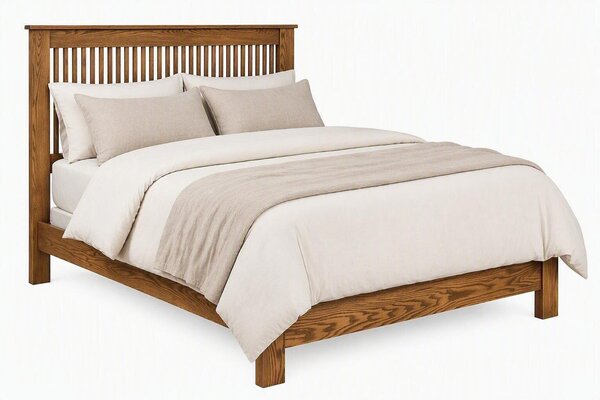 Wesley Mission Solid Wood Slat Bed