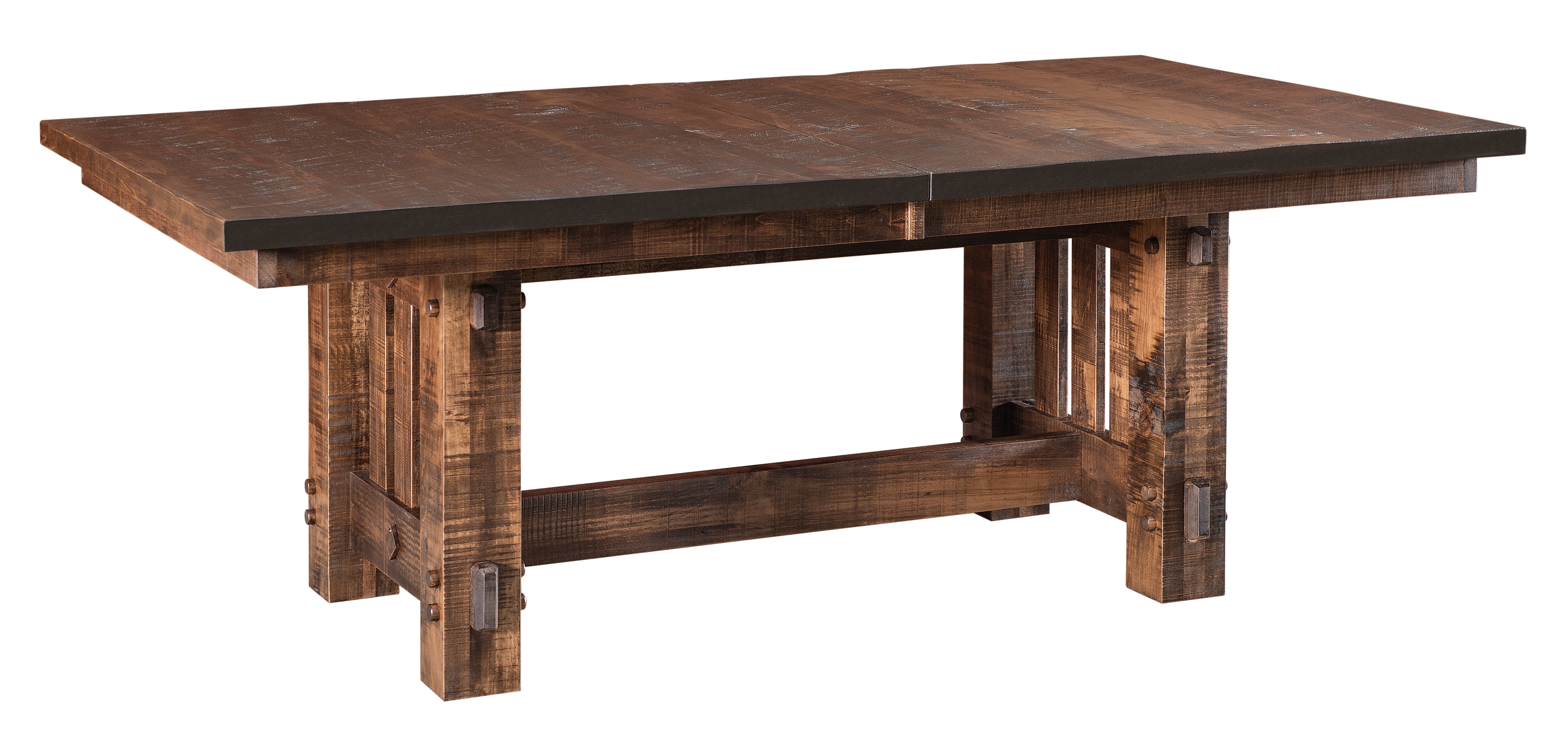 Amish Crafted Rustic Wormy Maple Dining Table Quick Ship | 48x80