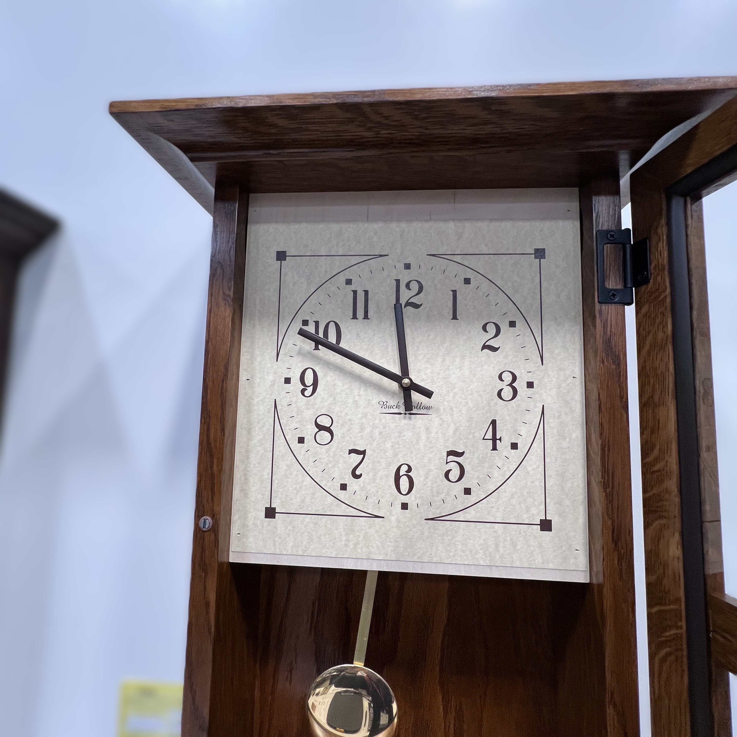 Amish Mission Wall Clock | Solid Wood Dual Chime Design