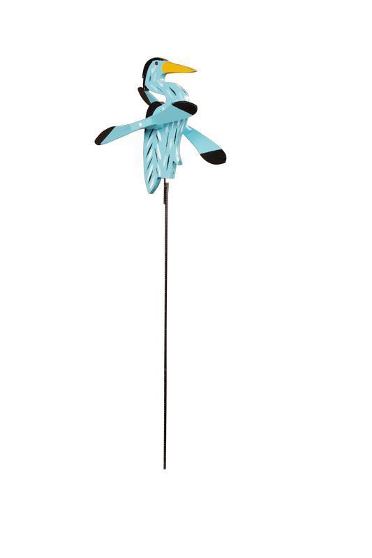 Amish Heron Wind Spinner - Whirly Bird Garden Decor | Amish-Made in