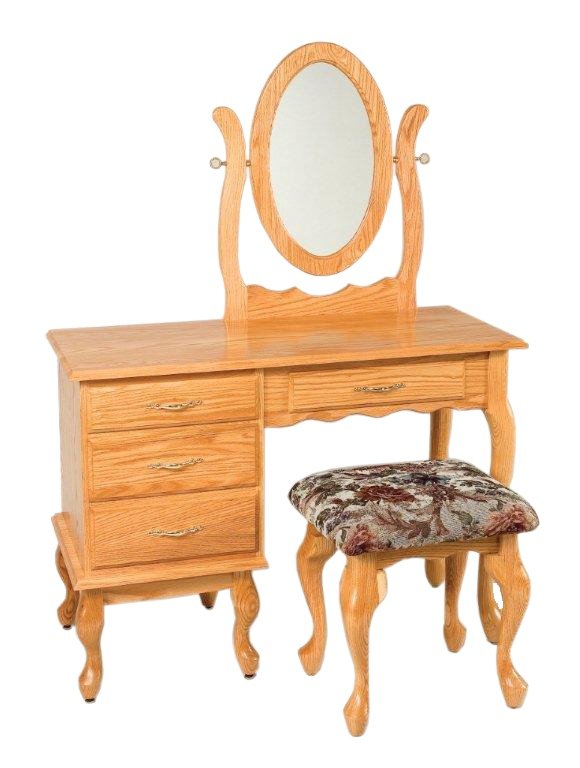 42" Vanity Dressing Table from DutchCrafters Amish Furniture
