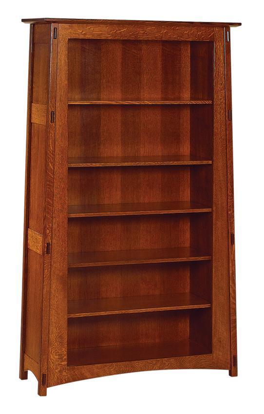 Open Acoma Mission Style Bookcase from DutchCrafters Amish Furniture