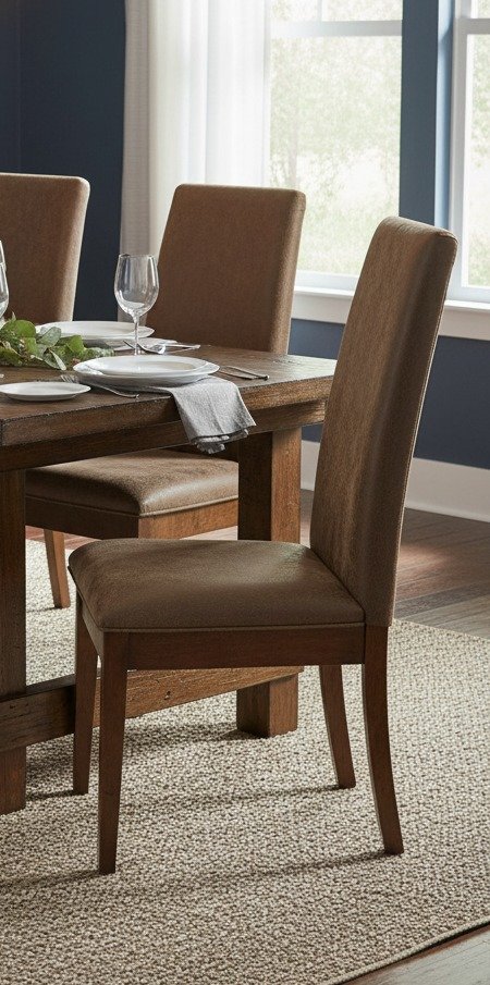Amish Landaff Upholstered Parsons Dining Chair