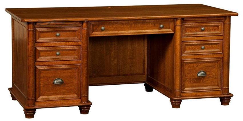 Hardwood Executive Desk from DutchCrafters Amish Furniture