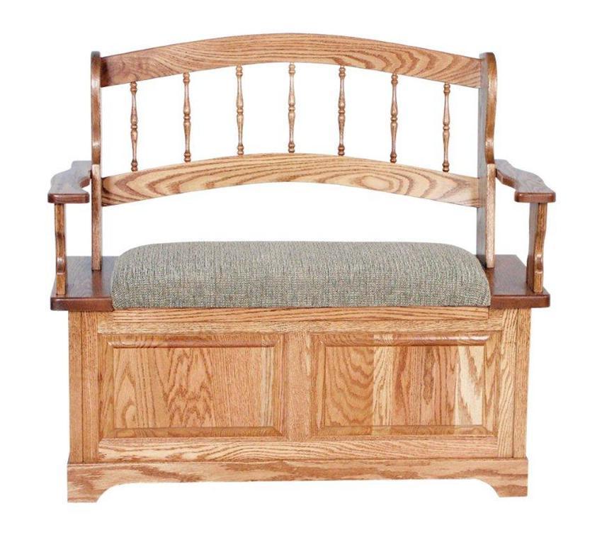 Entryway Bench with Shoe Storage from DutchCrafters Amish Furniture