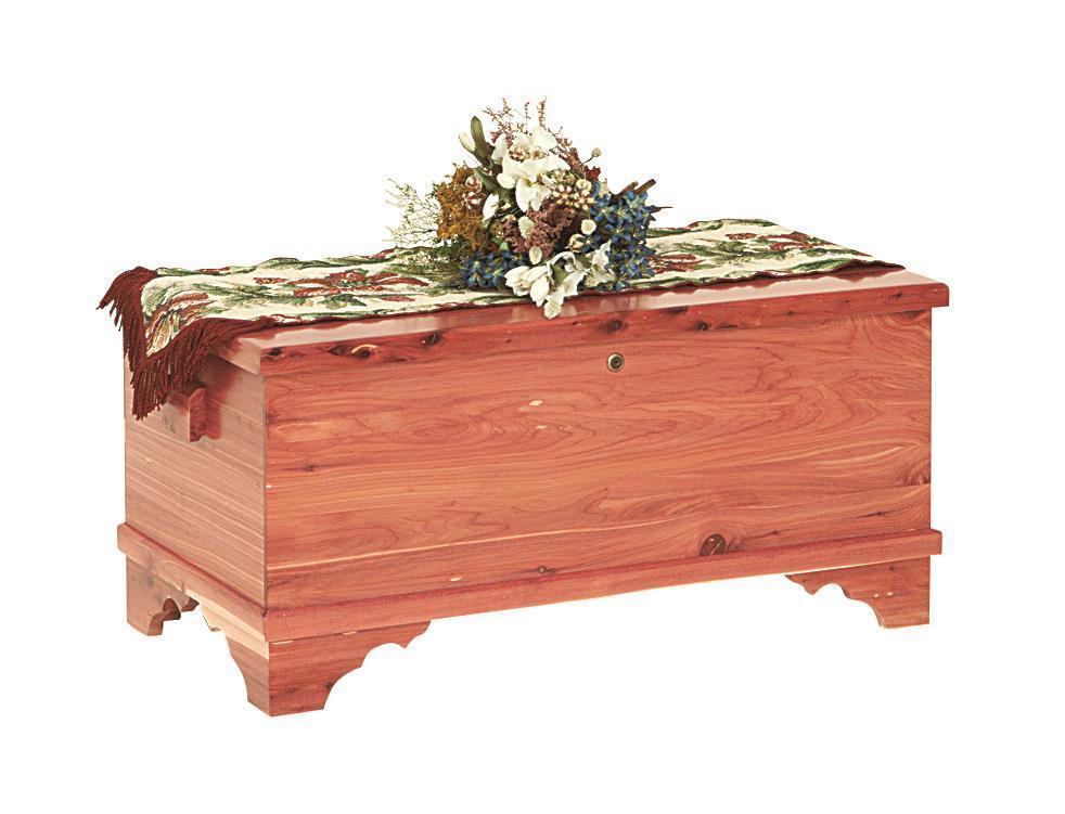 Barossa Small Flat Top Cedar Hope Chest from DutchCrafters Amish