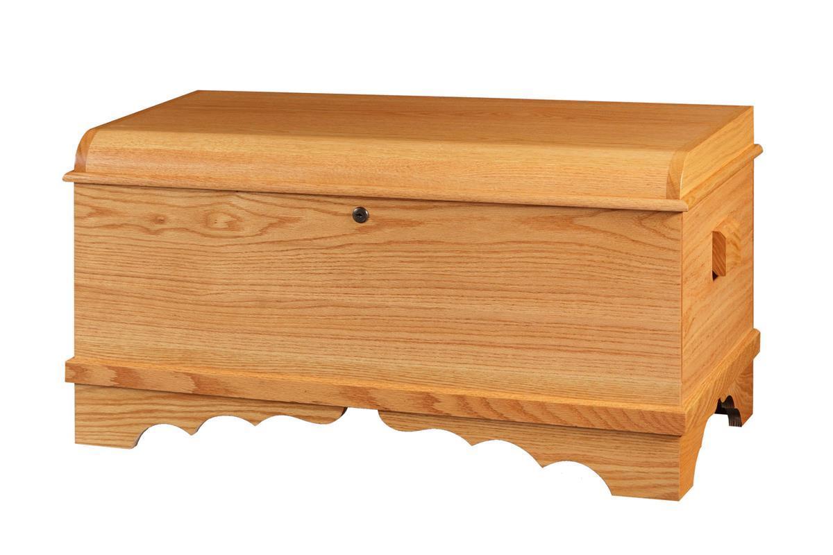 Ridgemont Small Harmony Oak Hope Chest from DutchCrafters Amish