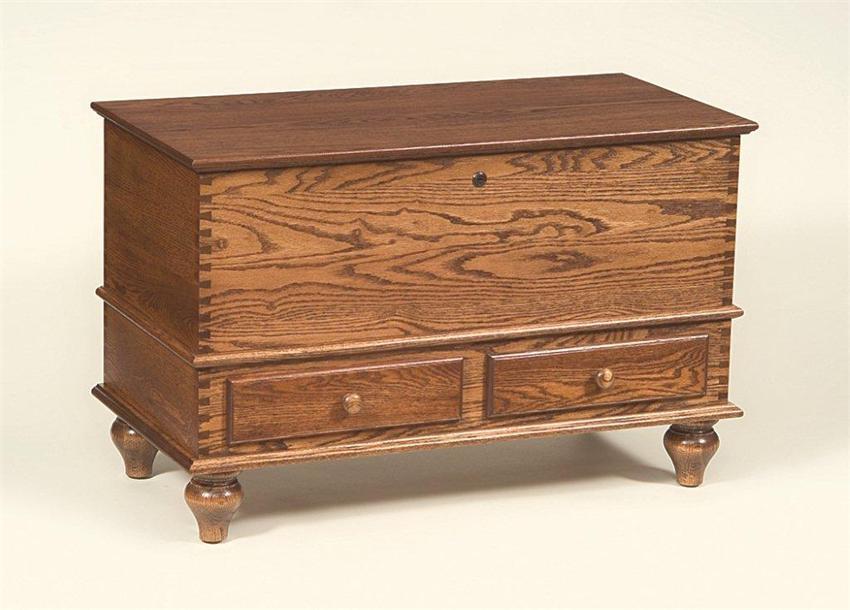 Oak Wood Kingston Hope Chest from DutchCrafters Amish Furniture