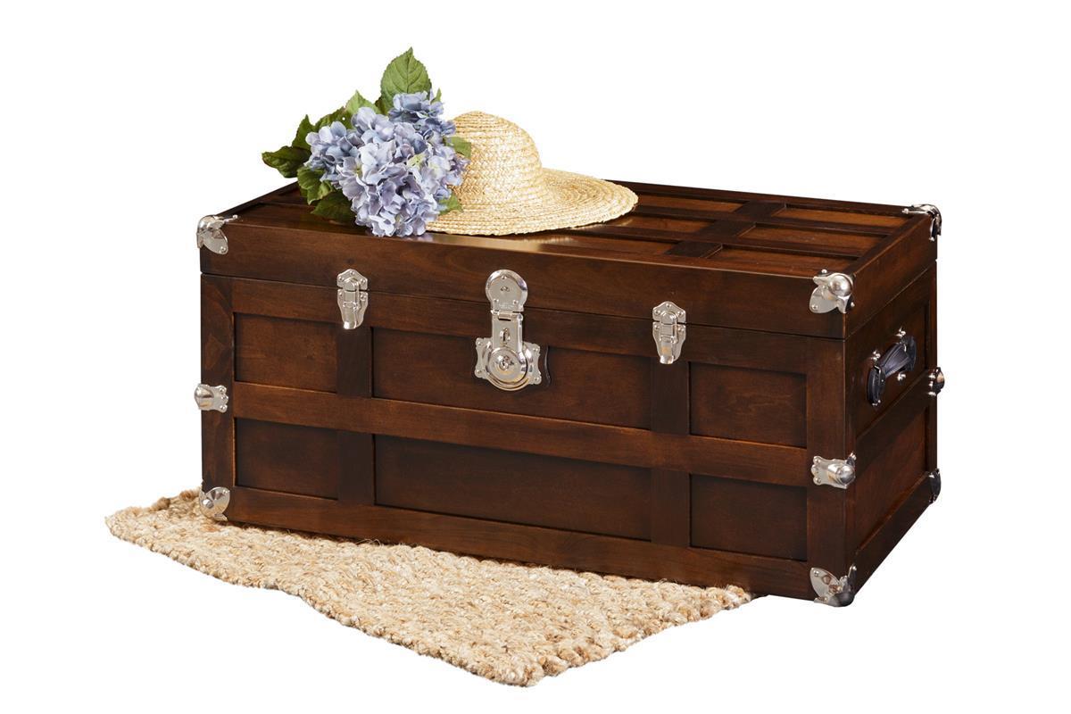 Antique Style Madeline Maple Steamer Trunk from DutchCrafters Amish