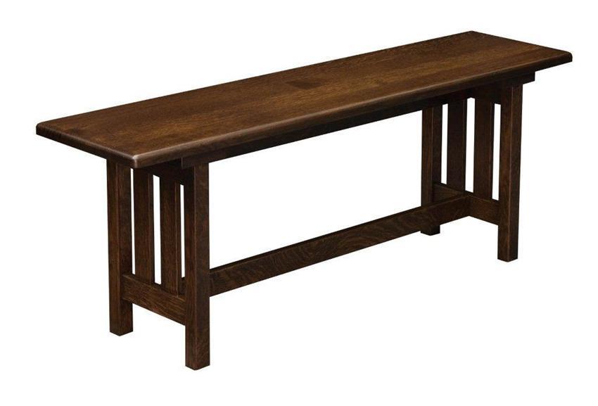 Welch Trestle Bench from DutchCrafters Amish Furniture