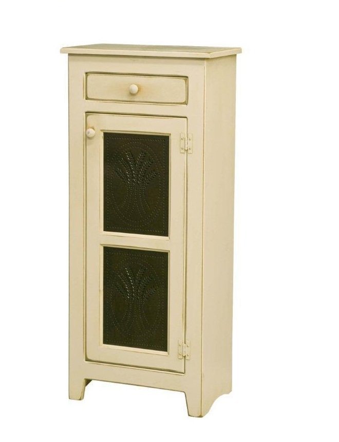 Small Pie Safe with Tins from DutchCrafters Amish Furniture