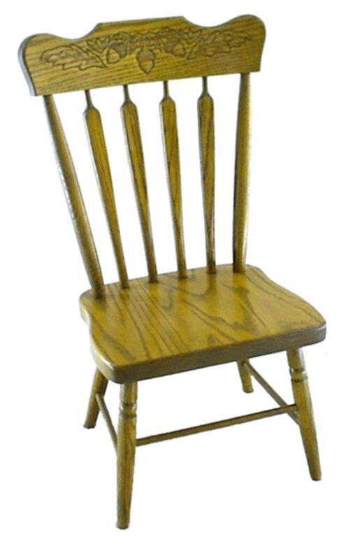 Oak Wood Arrowback Colonial Childs Chair From