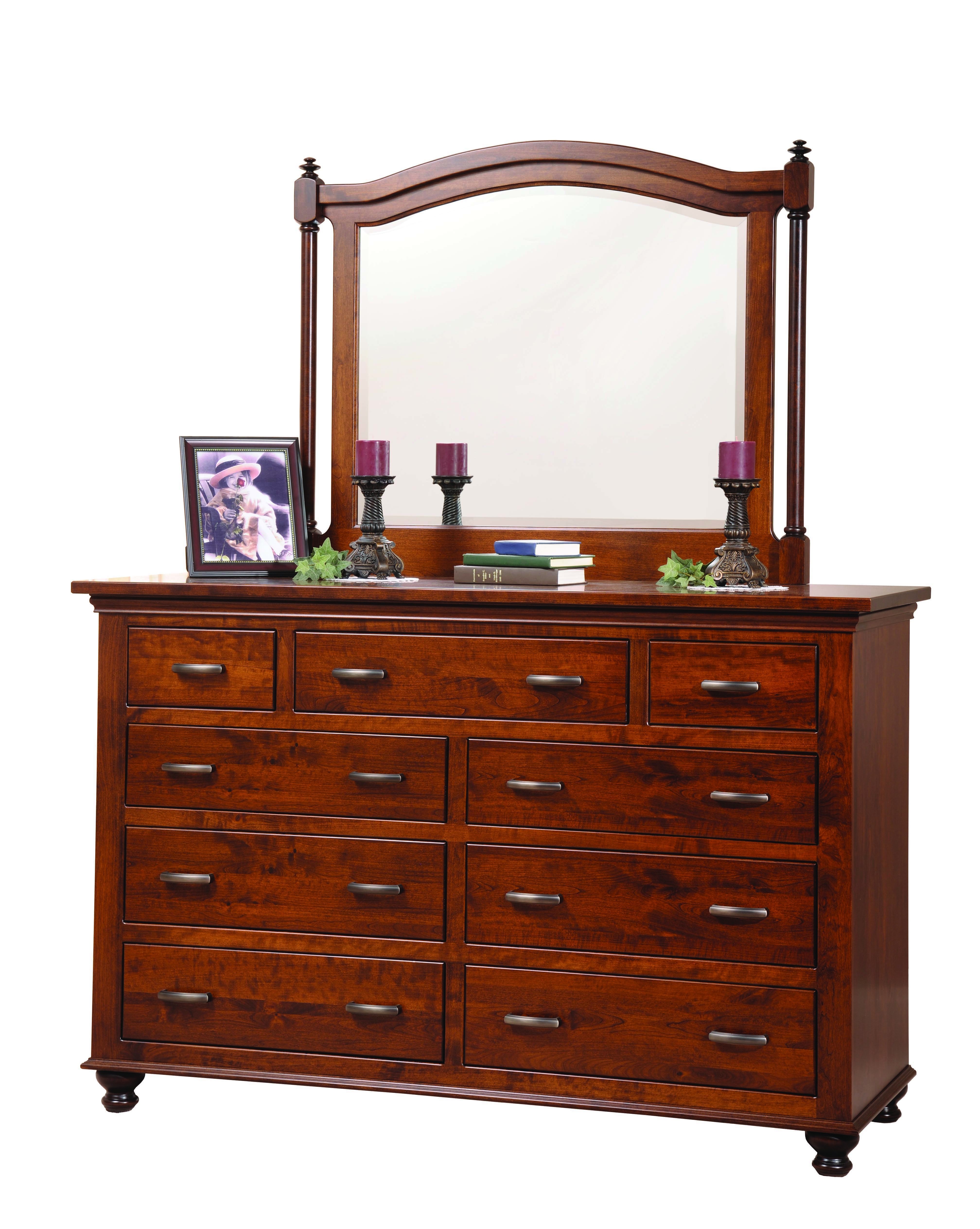 Magpie Dresser with Optional Beveled Mirror from DutchCrafters Amish