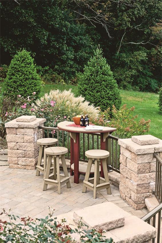 Poly Bar Set With Stools From Dutchcrafters Amish Furniture