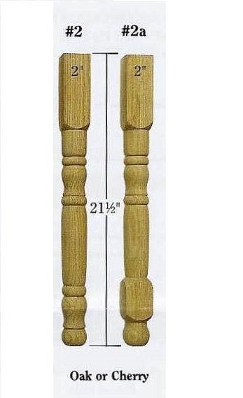 Unfinished Wood Small Table Legs from DutchCrafters Amish Furniture