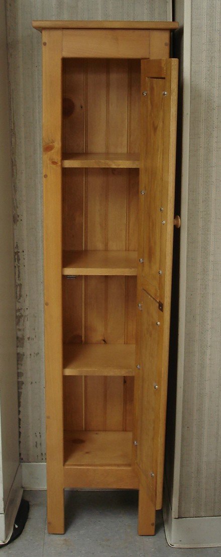 AMISH Unfinished Pine ~ Chimney Storage Shelf Bookcase COUNTRY RUSTIC CABINET