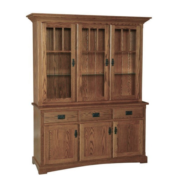 Grand Arts & Crafts 63" Closed Deck Dining Hutch from