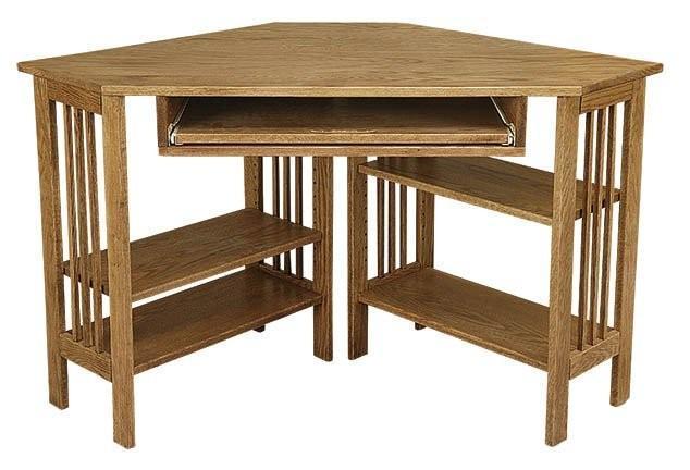 Mission Corner Computer Desk From Dutchcrafters Amish Furniture