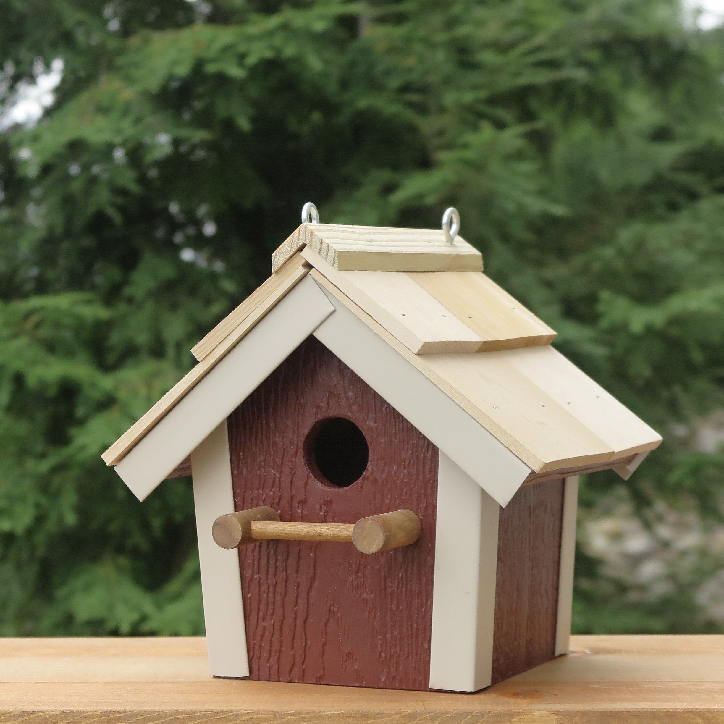 その他 GELCHOP BIRD HOUSE POST BOX Painted Bird House from DutchCrafters Amish Furniture